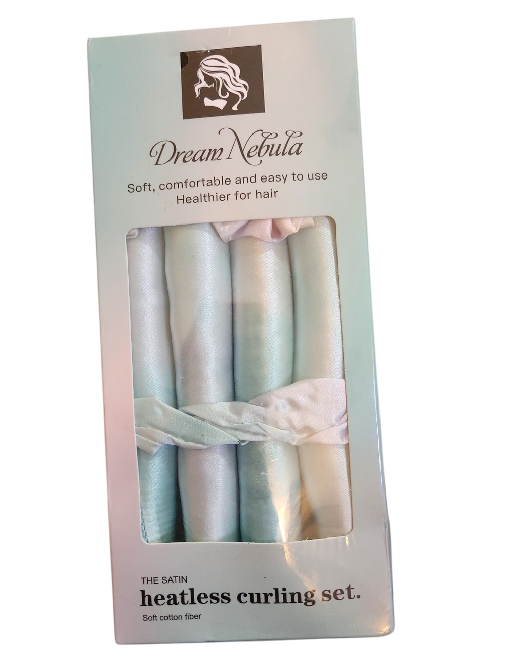 Dream Nebula Satin Heatless Curling Set - Pastel Mint